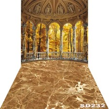10'x20'CP Forest Pavilion Fall Scene Microfiber Fabric background backdrop SD232