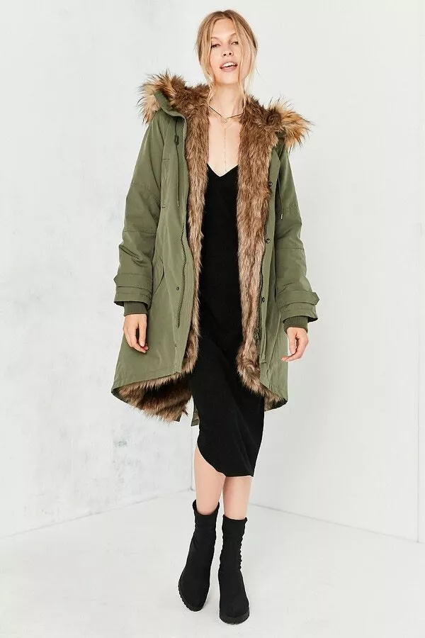 Silence & Noise Silence Noise Faux Fur Lined Parka, $229, Urban Outfitters