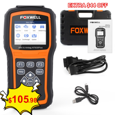 Bi-directional Car Scanner ABS Bleeding SRS SAS OBD2 Code Reader Diagnostic Tool