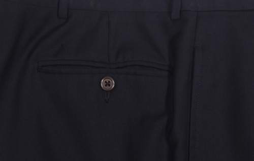 Polo Ralph Lauren by Corneliani Navy Blue Pleated Wool Dress Pants 34x32 - Picture 3 of 7