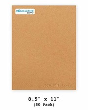 50 Sheets Chipboard 8.5 x 11 inch - 50pt Brown Kraft Cardboard Scrapbook Sheets