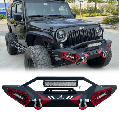 For 2007-2026 Jeep Wranger JK/JL&Gladiator JT Front Bumper W/Winch