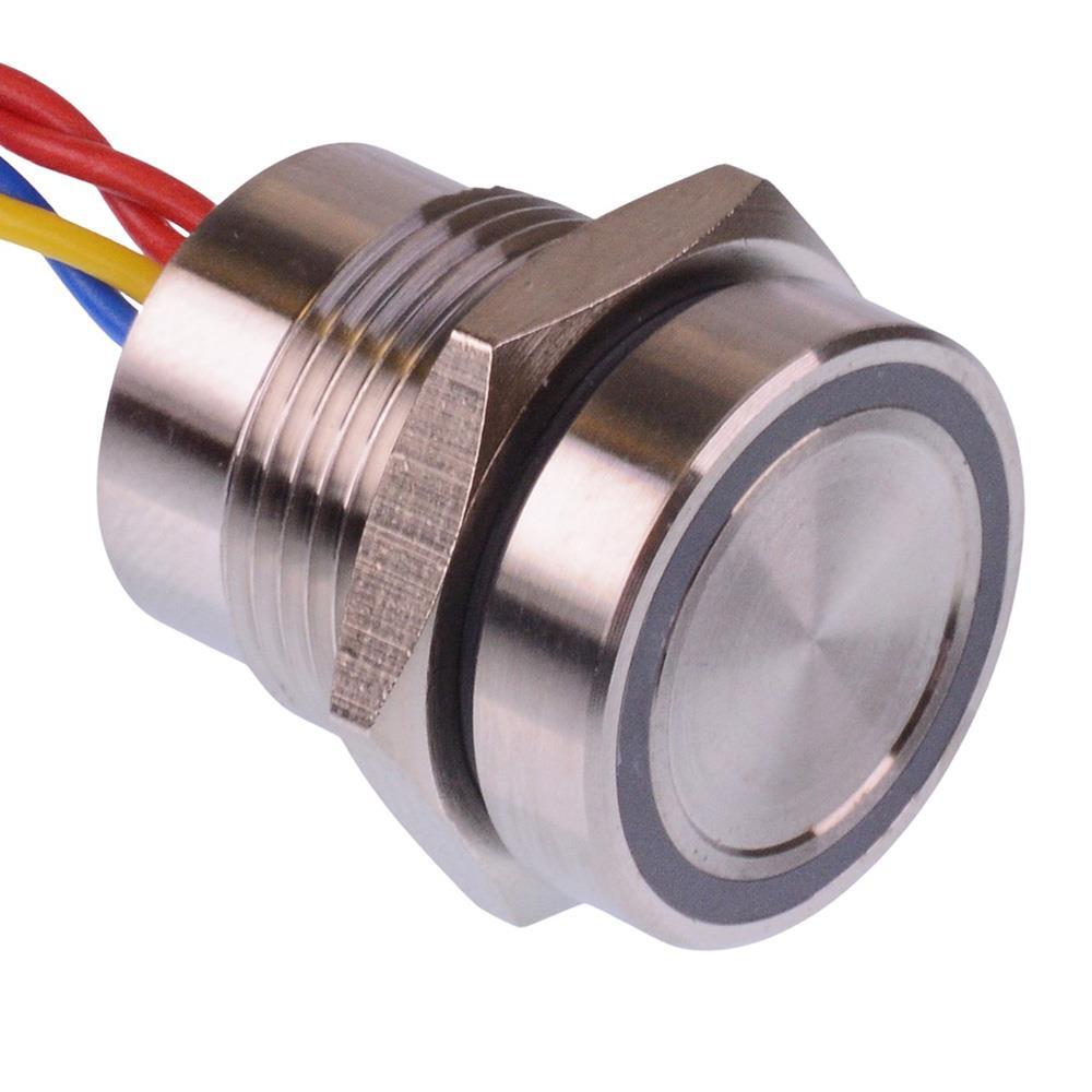 PBAR1AFB000N0S APEM Red LED 12VDC Momentary NO 16mm Piezo Switch Prewired IP68 eBay