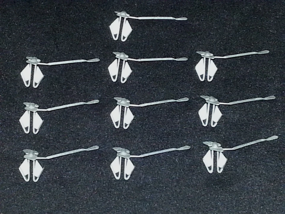 Ford 1/2"-3/4" Carrocería Guardabarros Puerta Cuarto Moldura Moldura Clip Clips 10 un. H Foto 2 de 4