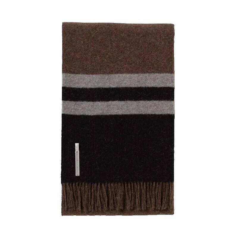 Mezcla de lana marrón cobijas y Mantas