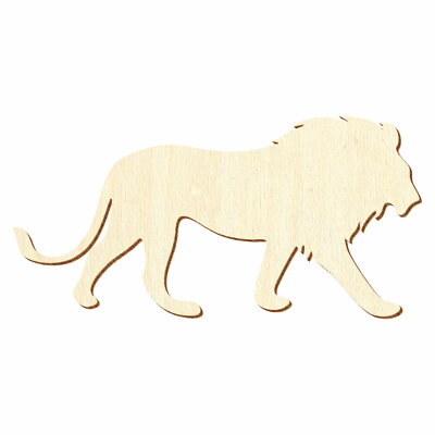 Holz Löwe - 3-50cm Breite - Basteln Deko 