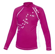 Bare Youth Pink LONG Sleeve Sunguard Kids Rash Guard 50 SPF UV 10yrs Swim Surf