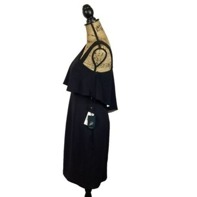 adrianna papell black cape dress Adrianna Papell