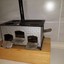 Ancienne cuisinière en tôle chauffante pour poupée. • EUR 30,00