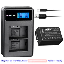 Kastar Battery LCD Dual Charger for Panasonic DMW-BMB9 & Panasonic Lumix DC-FZ80