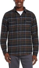 Orvis Men  s Spread Collar Flannel Shirt, Blue, Size S