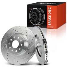 2Pcs Front Drilled Brake Rotors for Chevy Camaro 2016-2020 2022 Cadillac CT5 CTS