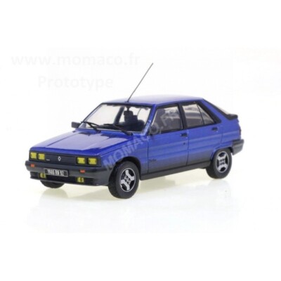 Miniature Odeon Renault 11 Turbo 5 Portes 1986 – Bleu Lumière – 1/43