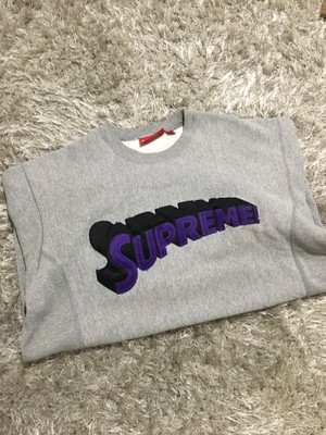 supreme grey sweater