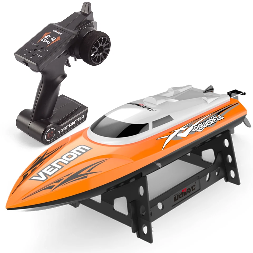 UDI RC Boat Electric High Speed Remote Control Racing Boat for Adult Kids 2.4GHz - Image 2 of 4