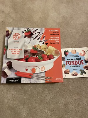 MasterChef Deluxe Chocolate Fondue Maker & Essential Fondue Cookbook