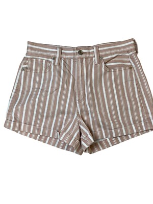 American Eagle Mom Shorts Women size 8 Stripes High Rise vacation Summer