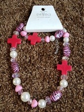NWT DaVinci Girls Beaded Necklace and Bracelet Set