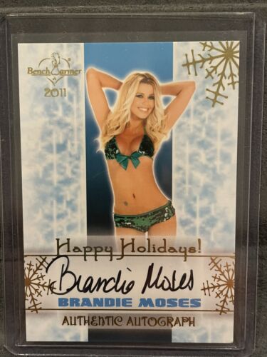 BRANDIE MOSES 2011 BenchWarmer Signed HAPPY HOLIDAYS Authentic Autograph - Picture 1 of 2