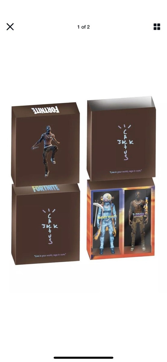 Travis Scott Cactus Jack For Fortnite 12” Action Figure Duo