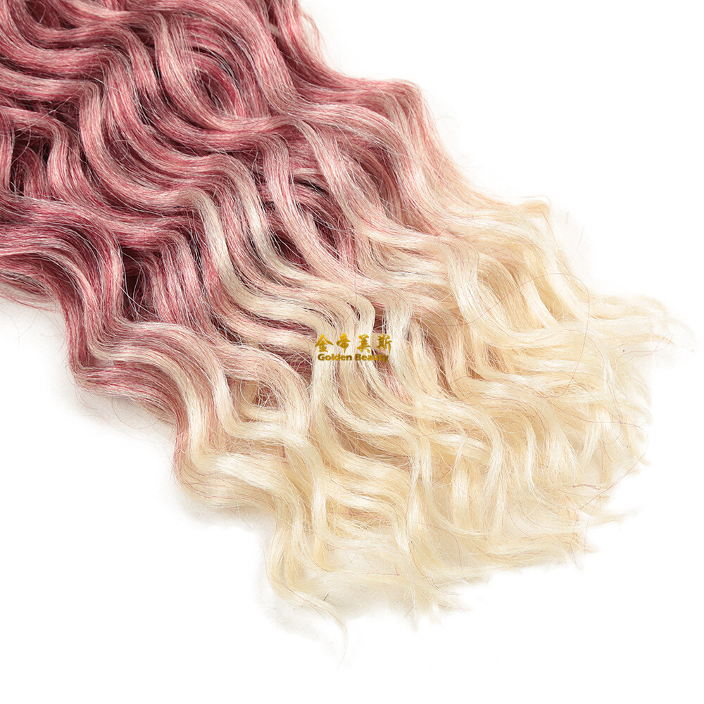 18" 24" Deep Twist Crochet Braids Hawaii Curls Ocean Wave Crochet Hair