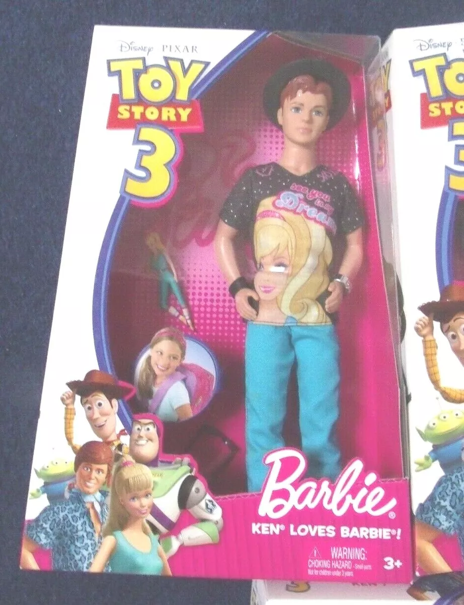 Disney Toy Story 3 Barbie Ken Doll 2009 Woody Buzz Pixar