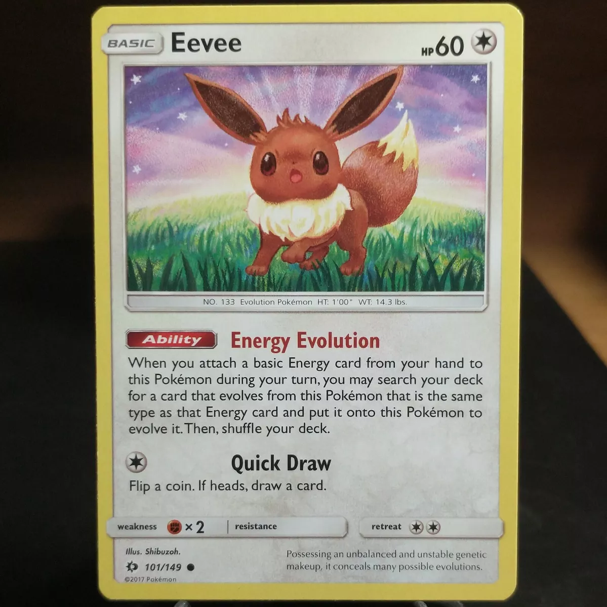 Eevee SUM 101  Pokemon TCG POK Cards