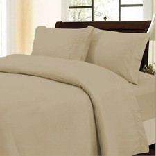 100 Cotton 1000TC Marvelous Duvet Collection Choose Item Taupe Solid