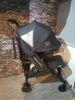 Maclaren Quest Arc Black Buggy Stroller With Raincover Ebay