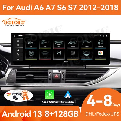 14.9''Android Car Radio for Audi A6 A7 S6 S7 2012-2018 GPS Stereo Upgrade 8+128GB