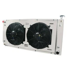 4-Rows Aluminum Radiator+Shroud Fan+Relay Fits 1988-2000 CHEVY C/K TRUCK 5.7L