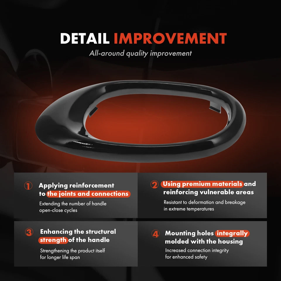 Front or Rear Passenger Wood Interior Handle Bezel for Buick Rainier 2004-2007 - Image 3 of 4