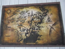 Dark Souls II 2 Limited Edition Black Armor Edition Cloth Map 16.5" x 11.7" D