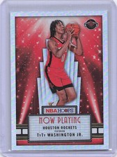 2022-23 Hoops #26 TyTy Washington Jr. Now Playing Holo / Houston Rockets