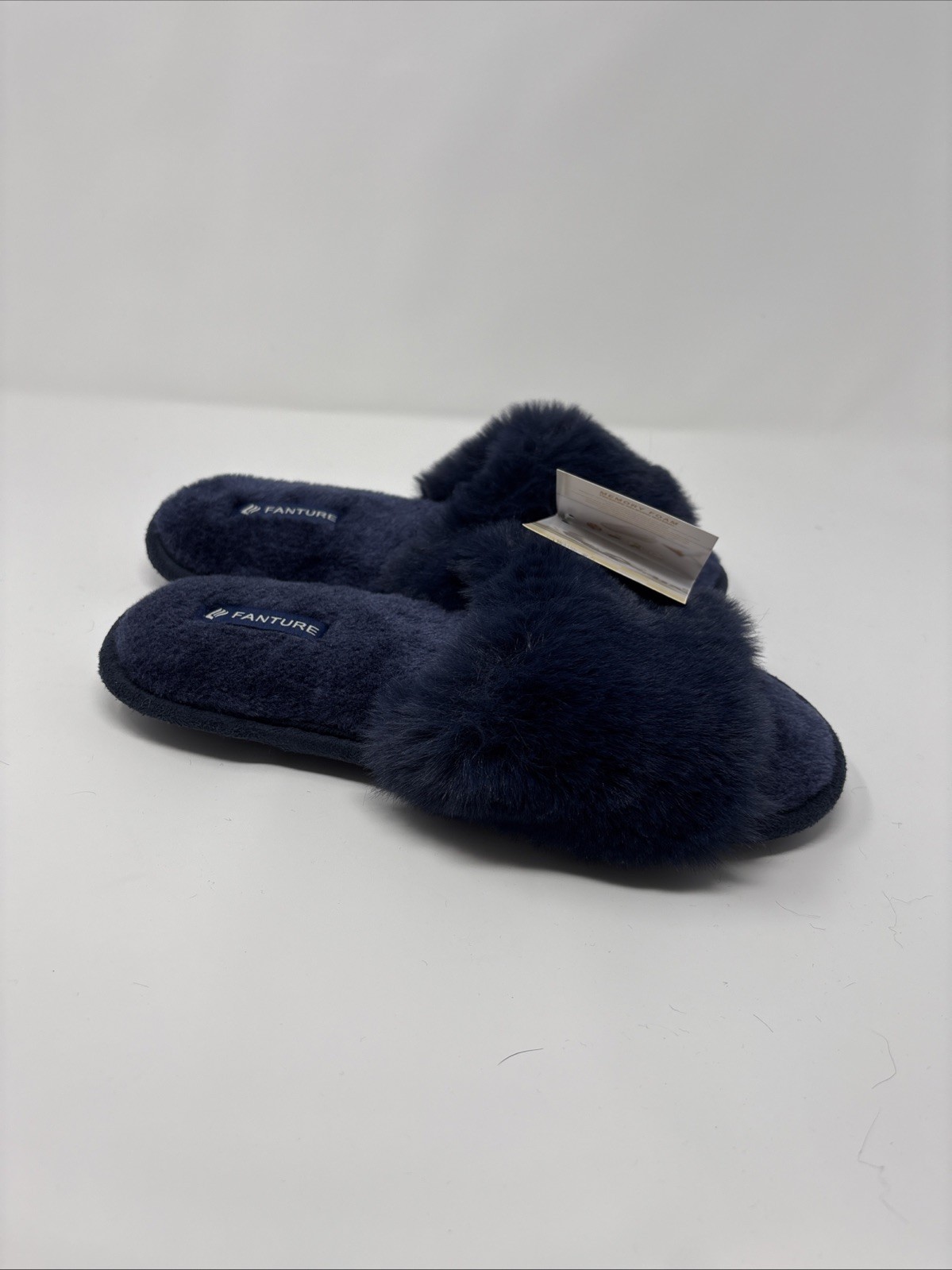 APL Fanture Ciabatta Donna Slide Blu Pelliccia Ecopelliccia Imbottita Trapuntata Soletta 7 8