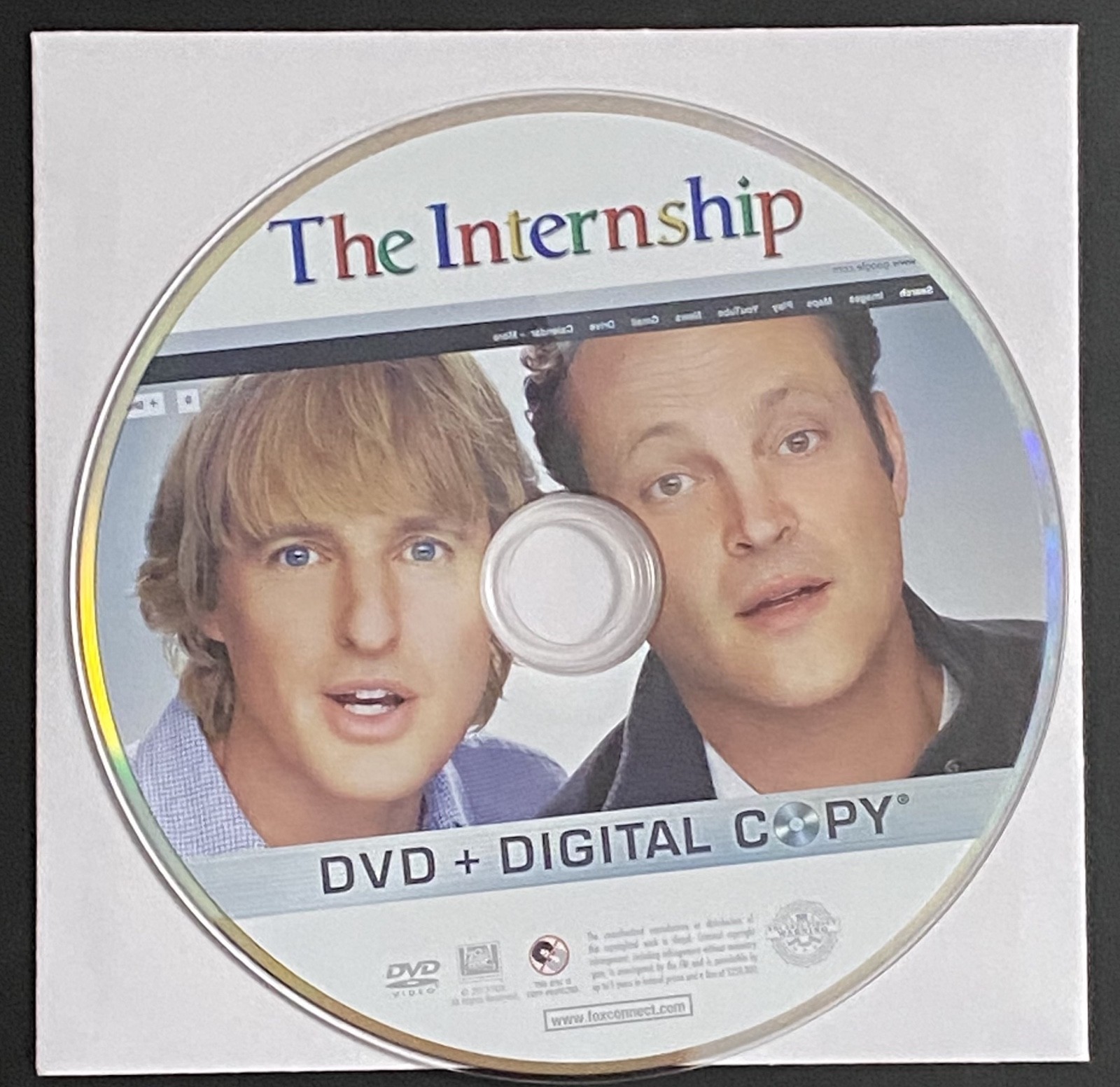 📀NEW THE INTERNSHIP (2013) - DVD disc only in white paper sleeve / no ...
