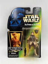 Kenner Star Wars Power of the Force POTF Leia Boushh Green Foil 3.75  Figure