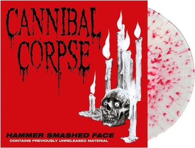 Cannibal Corpse 'Hammer Smashed Face' Clear Red Splatter Vinyl - NEW