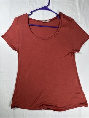 Active Basic Women s Medium Short Sleeve Red T-Shirt 