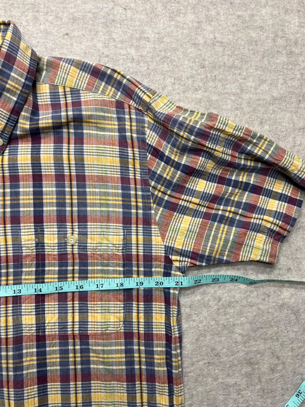 Pendleton Plaid Oceanside Button Down Shirt Yello… - image 6