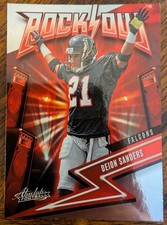 2023 Panini Absolute #5 Deion Sanders Rock Out Atlanta Falcons (HOF) NM-MINT