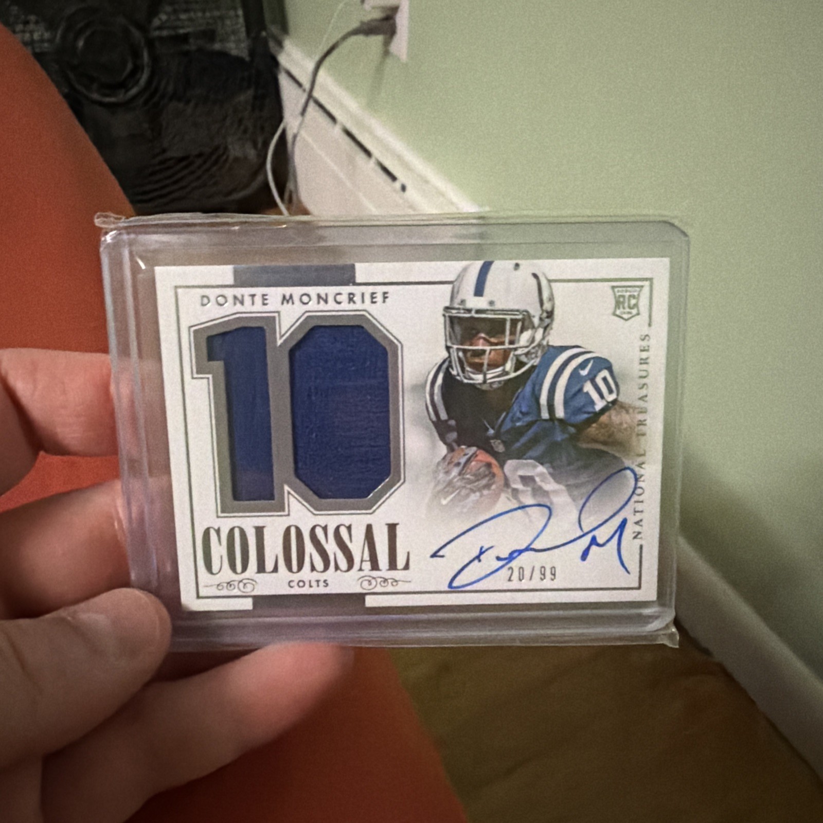 Donte Moncrief Panini National Treasures Rookie Colossal Jersey Number Signature #RCNDM Base