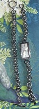 VTG Ladies Gruen Quartz Japan Movement Watch & Bracelet Set SilverTone EUC