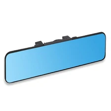 11.2 290mm Blue Anti Glare Rear View Mirror, Clip on, Wide Angle Panoramic