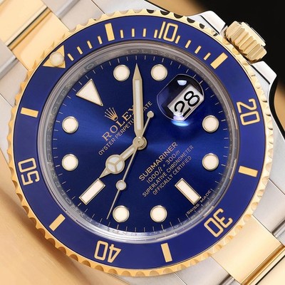 2017 CARD ROLEX SUBMARINER 116613LB BLUESY CERAMIC BLUE 18K GOLD