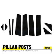 Glossy Black Pillar Post For Mazda 3 Axela 2014-2018 Trim Cover Accessories Epa