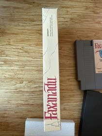 Faxanadu NES &bull; Nintendo Entertainment System &bull; With Box Sleeve Foam. Authentic