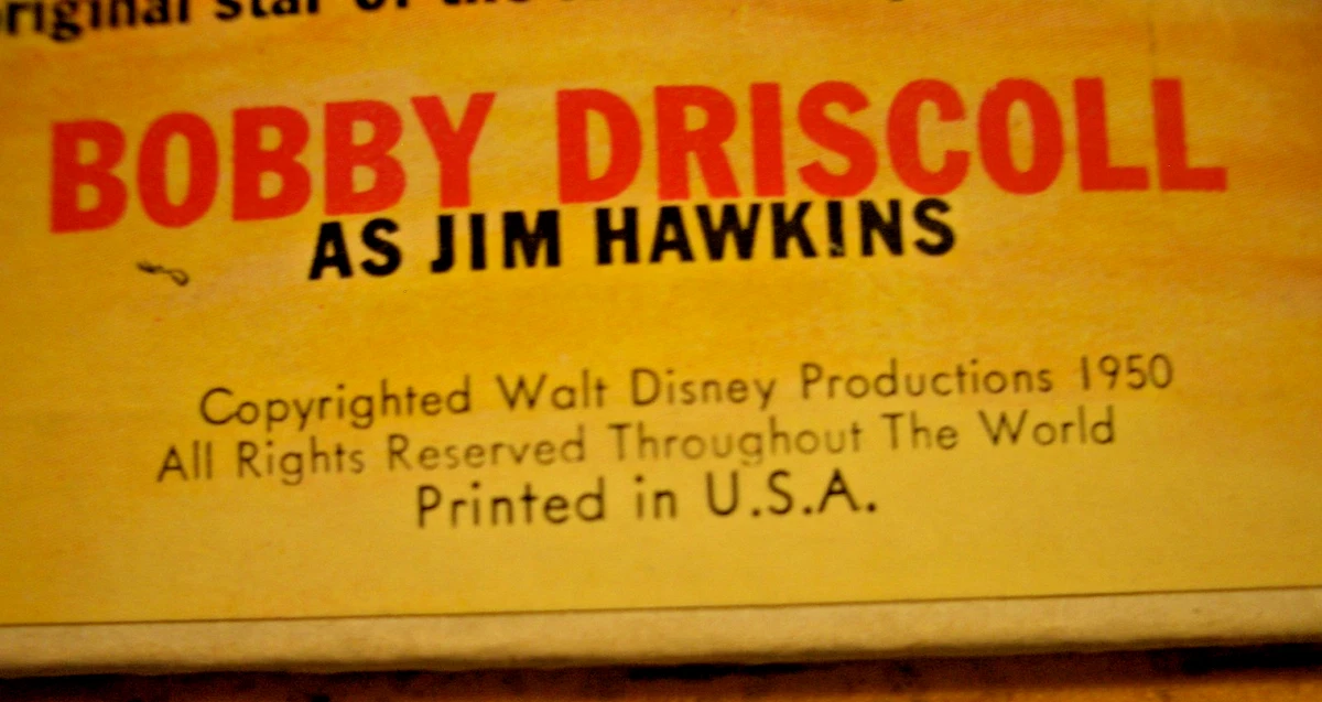 TREASURE ISLAND ~ BOBBY DRISCOLL  ~ 1950 ~ 45 RPM EP ~ RECORD NM  COVER NM