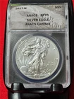 2017-W American Silver Eagle ASE DOLLAR  ANACS PR 70DCAM                  #T2630
