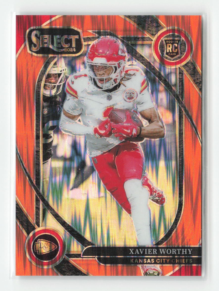 2024 Panini Select #224 Xavier Worthy Orange Prizm Shock #/399 | eBay
